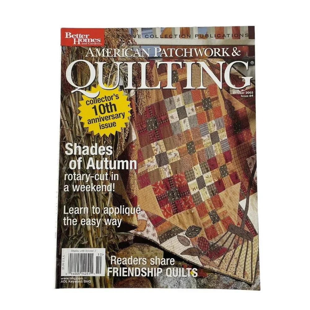 Better Homes & Gardens American Patchwork & Quilting‎ Magazines Full Year 2003